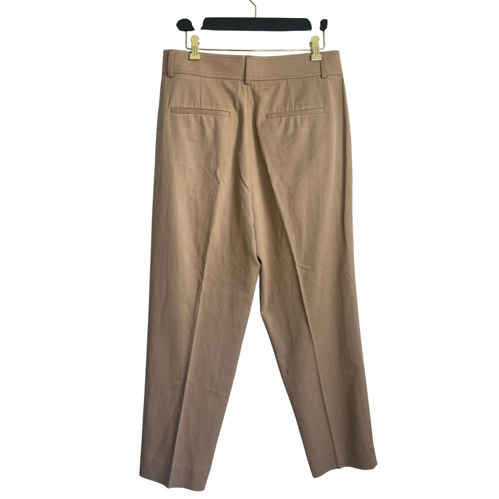 Everlane Womens The Way-High Drape Pant Khaki Tan Pleated Tapered Trousers 10 - Picture 2 of 9